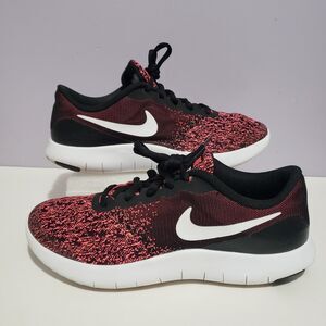 Nike Flex Contact Pink Black Sz 7 YOUTH Kids Girls Sneakers